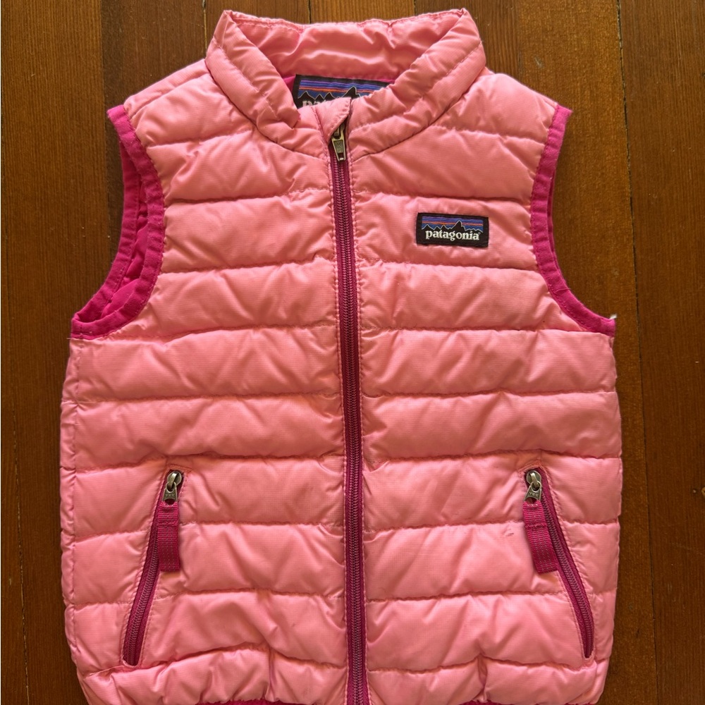 Patagonia Girls Pink Puffer Vest (18 months)